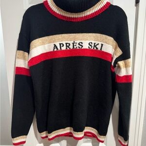Lou & Grey Black and Red Après Ski Sweatshirt